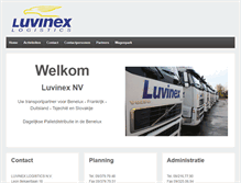 Tablet Screenshot of luvinex.be